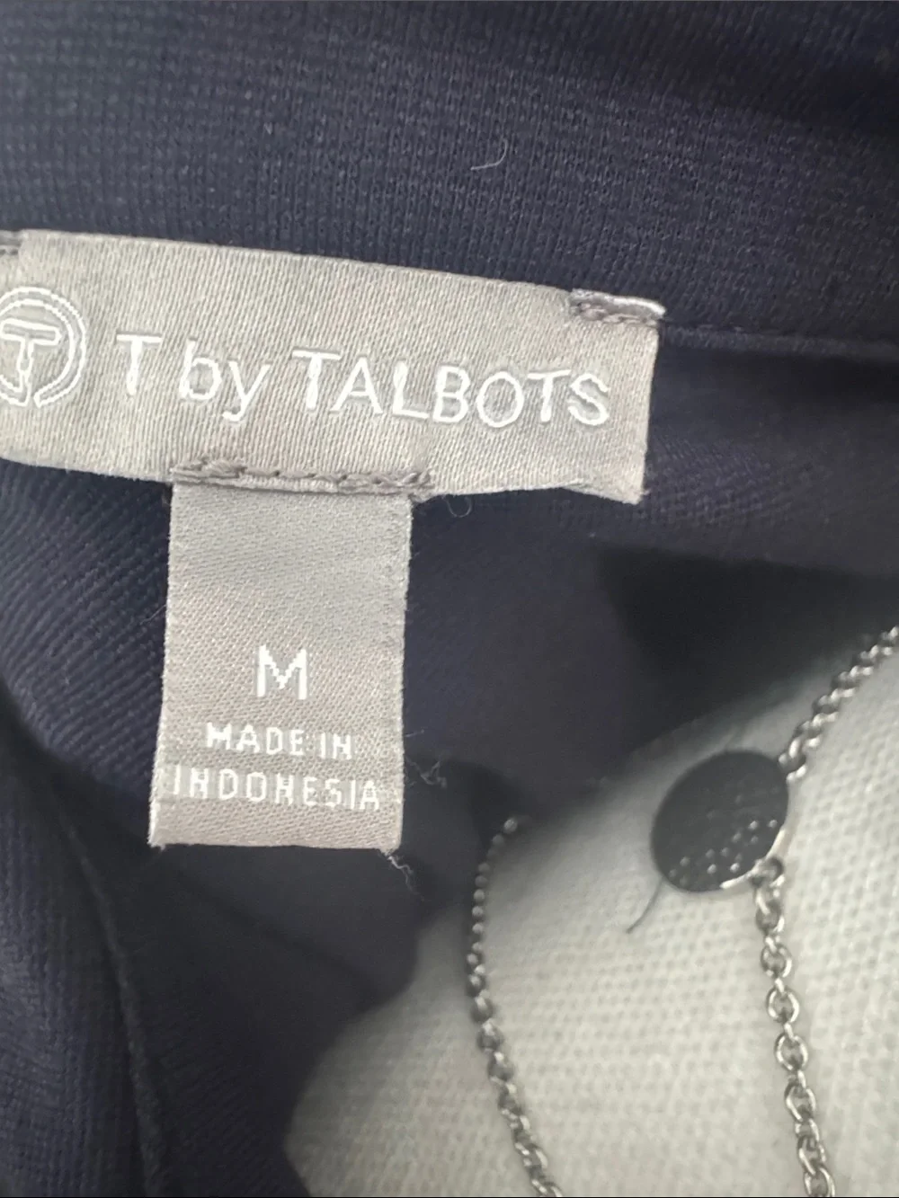 Talbots Navy Zip-Front Jacket - Picture 2 of 8